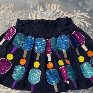Queen of Sparkles XS pickleball  Paddle Skirt EUC